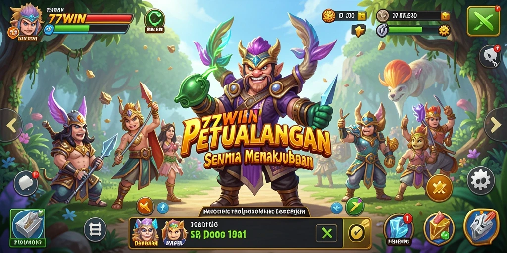 Gameplay seru di dunia petualangan yang memukau.