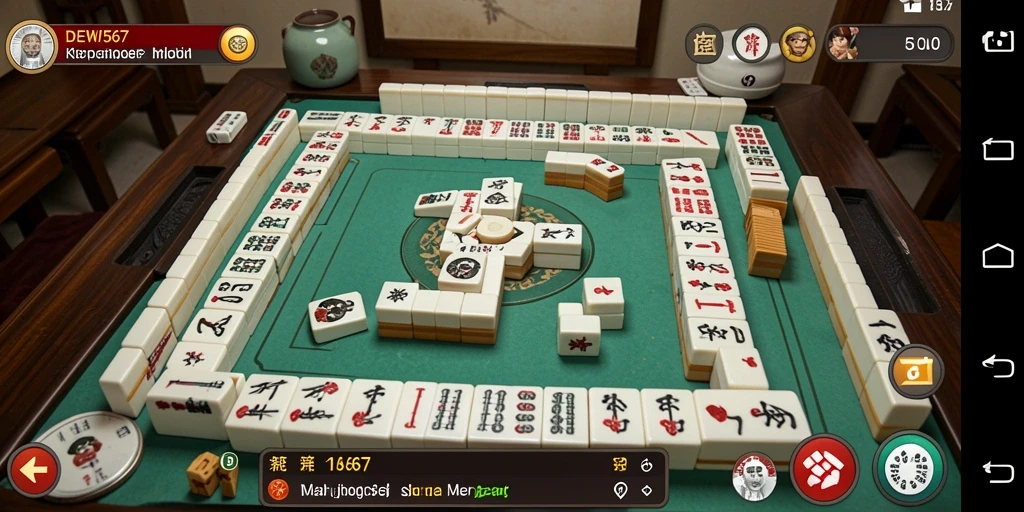 Screenshot DEWI567 menampilkan gameplay seru Mahjong yang menarik.
