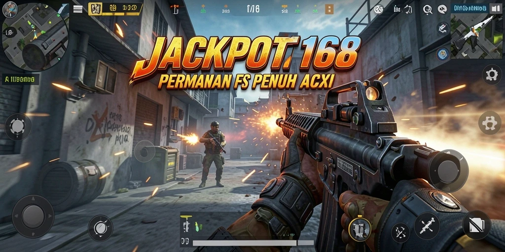 Gambaran seru dari gameplay <strong>JACKPOT168</strong> yang menampilkan pertempuran intens.