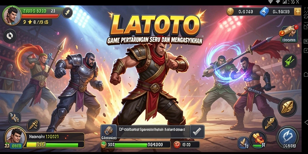 Screenshot mengesankan dari gameplay LATOTO yang penuh aksi.