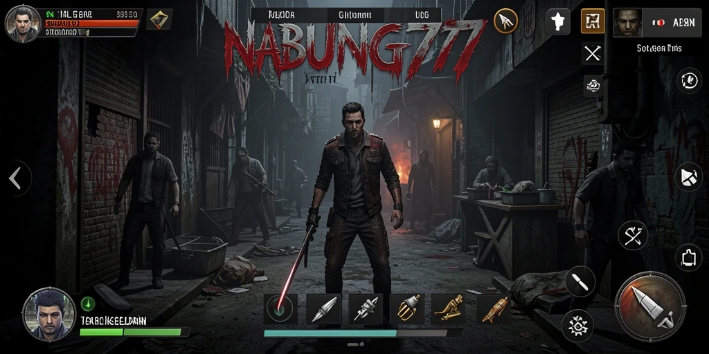 Tangkapan layar utama dari gameplay NABUNG77 menampilkan ketegangan yang menghantui.