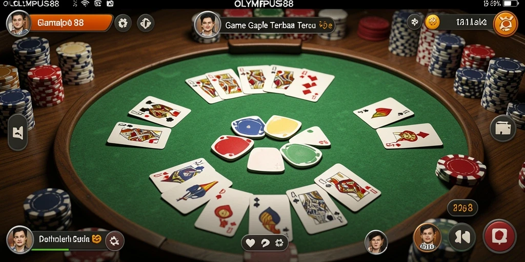 Gameplay seru OLYMPUS88 dalam permainan Gaple yang menegangkan.