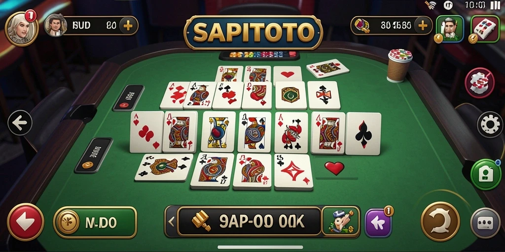 Tampilan gameplay seru dalam SAPITOTO yang menantang.