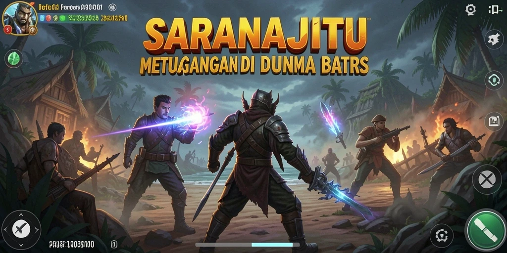 Tangkapan layar menampilkan aksi seru dalam game petualangan SARANAJITU.
