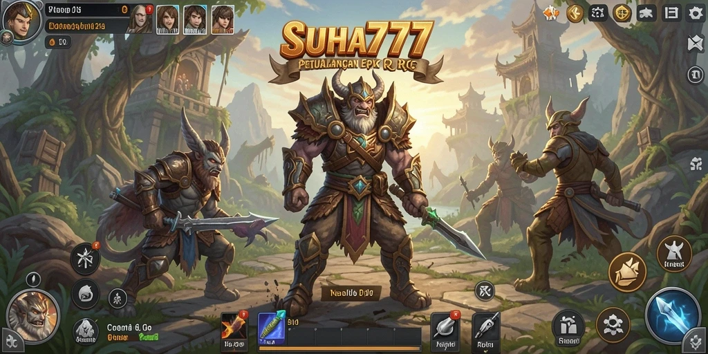 Screenshot gameplay <strong>SUHU777</strong> menampilkan aksi pertempuran yang mendebarkan dan strategi pemain.