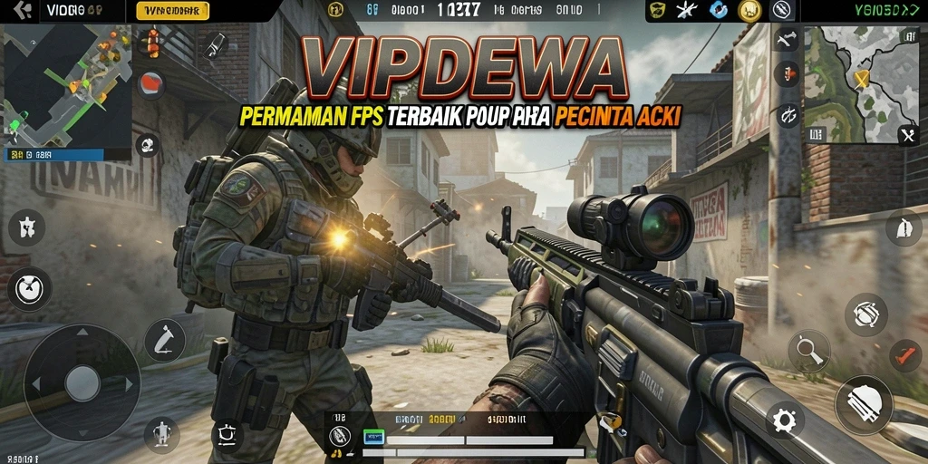 Gambar menampilkan intensitas pertempuran di VIPDEWA dengan grafis tinggi.